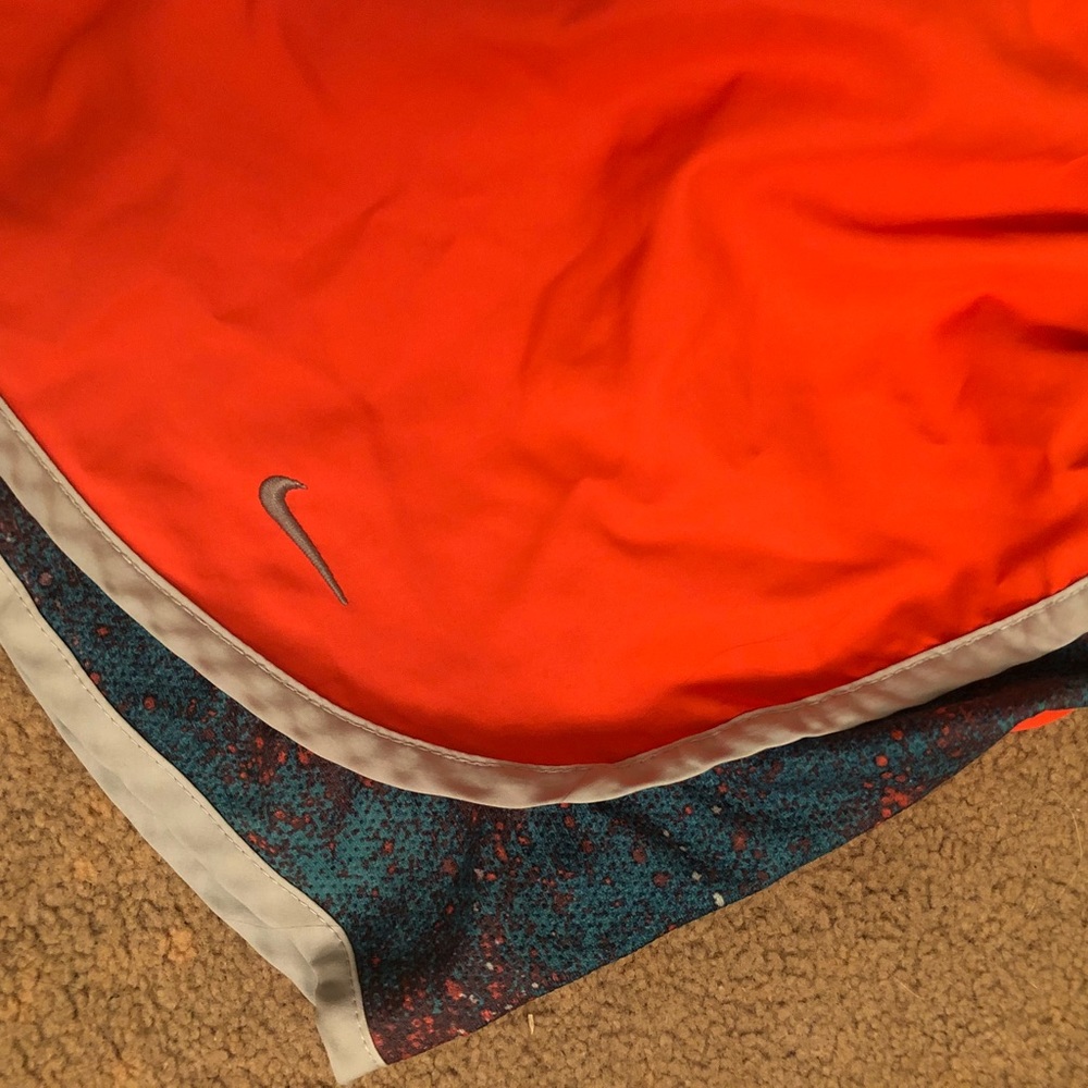 Orange galaxy Nike dri-fit Shorts